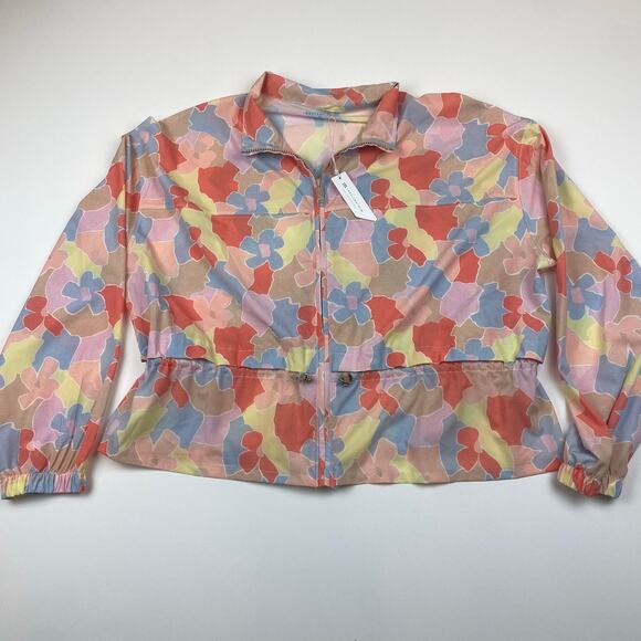 Women’s Travis Mathew “Girls Weekend” Top jacket Sz. XL -Full Zip Floral - Picture 3 of 12